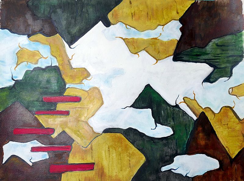 Zonder titel, acryl op papier, 50x65cm, september 2024 (24.41)